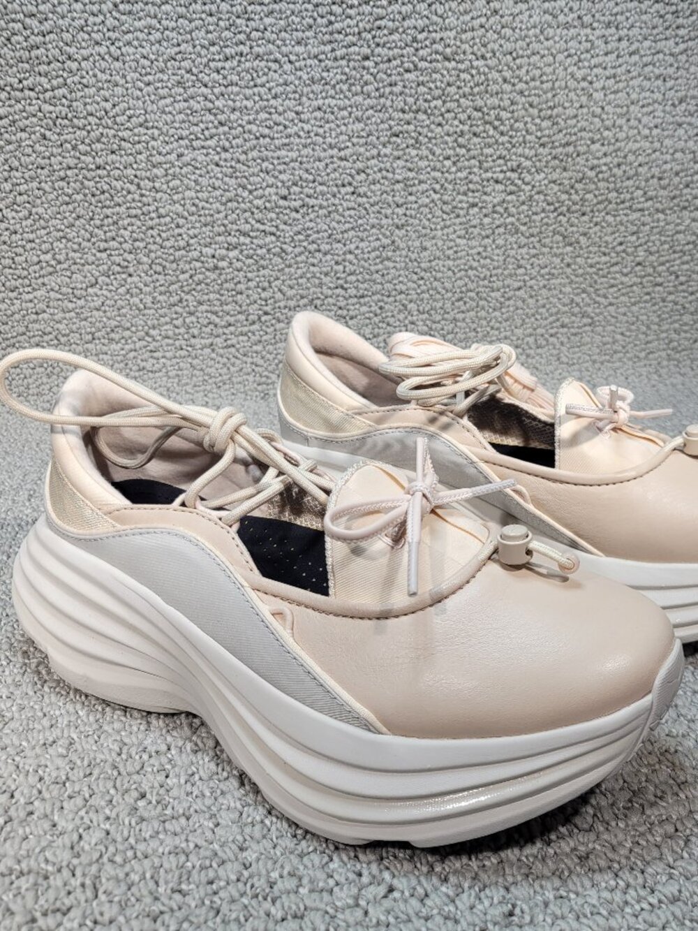Hoka One One Bondi Mary Jane Beech Wood/Stucco Sneakers Women's Multiple Sizes - Picture 6 of 12